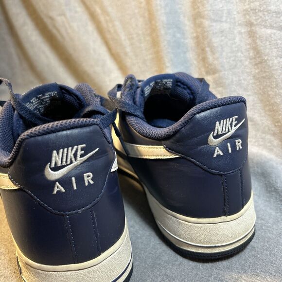 Nike Air Force 1 Low Midnight Navy Blue White 2016 488298-436 Men’s Size 11.5 - Picture 4 of 9